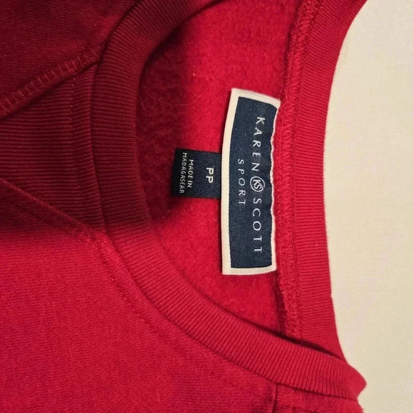 Women's Red Crewneck Sweatshirt - size pp - Picture 13 of 13
